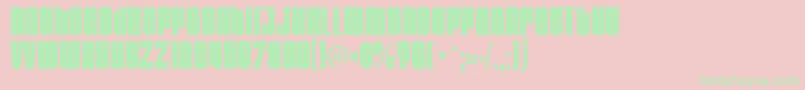 Velvenda Font – Green Fonts on Pink Background