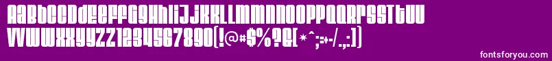 Velvenda Font – White Fonts on Purple Background