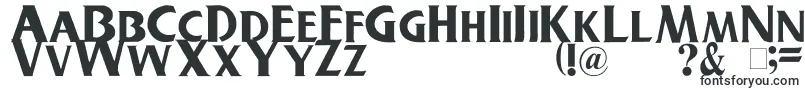 Шрифт Buschgardenz – вытянутые шрифты