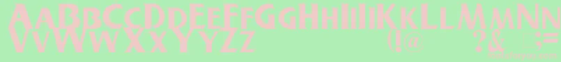 Buschgardenz Font – Pink Fonts on Green Background