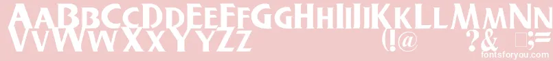 Buschgardenz Font – White Fonts on Pink Background