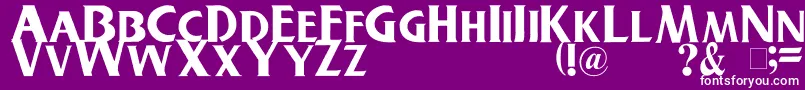 Buschgardenz Font – White Fonts on Purple Background