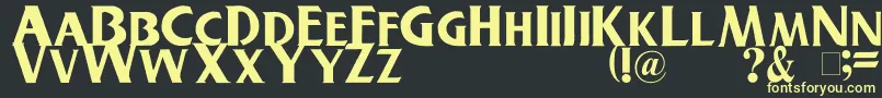 Buschgardenz Font – Yellow Fonts on Black Background