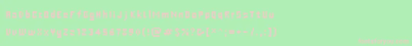 フォントCwebs – 緑の背景にピンクのフォント