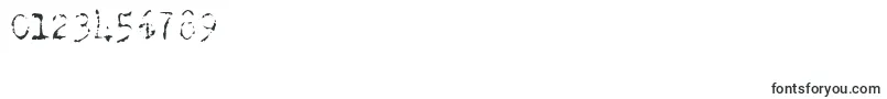 OldTypewriterSkimpy Font – Fonts for Numbers and Digits