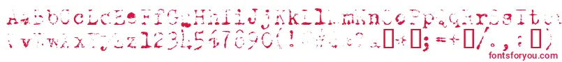 OldTypewriterSkimpy Font – Red Fonts