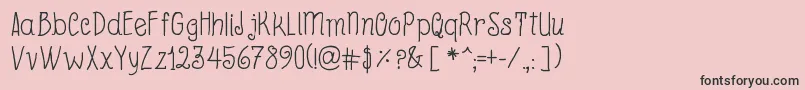 BeyondBlackboard Font – Black Fonts on Pink Background