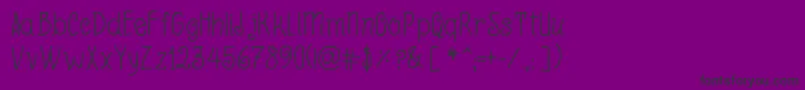 BeyondBlackboard Font – Black Fonts on Purple Background