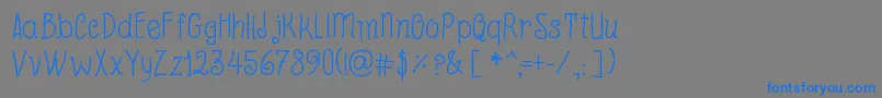 BeyondBlackboard Font – Blue Fonts on Gray Background