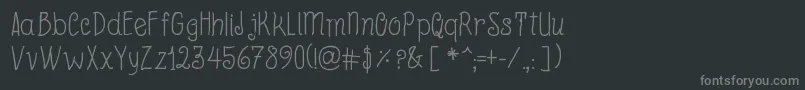 BeyondBlackboard Font – Gray Fonts on Black Background