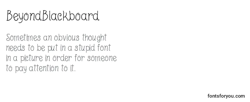 BeyondBlackboard Font
