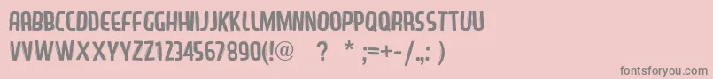LazySans Font – Gray Fonts on Pink Background