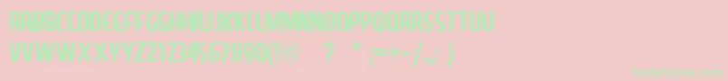 LazySans Font – Green Fonts on Pink Background