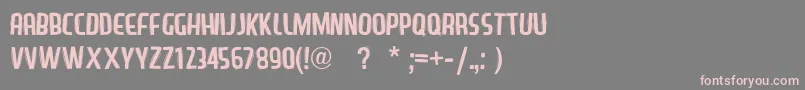 LazySans Font – Pink Fonts on Gray Background