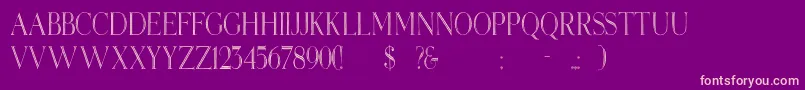 Elizabethcn Font – Pink Fonts on Purple Background