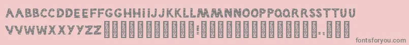 DrakeviewzRegular Font – Gray Fonts on Pink Background