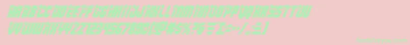 Armyrangerscondital Font – Green Fonts on Pink Background