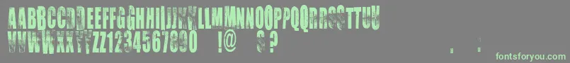 More about Vtkschoice Font Vtkschoice Font – Green Fonts on Gray Background