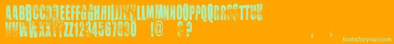 Weitere Informationen zur Vtkschoice-Schriftart Vtkschoice-Schriftart – Grüne Schriften auf orangefarbenem Hintergrund
