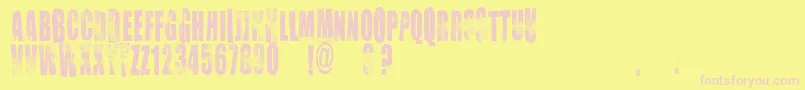 Подробнее о шрифте Vtkschoice Шрифт Vtkschoice – розовые шрифты на жёлтом фоне