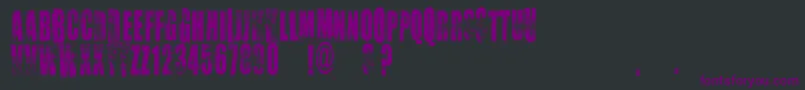 Vtkschoice Font – Purple Fonts on Black Background
