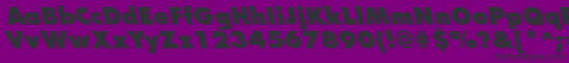 FuturistleftyextraboldRegular Font – Black Fonts on Purple Background