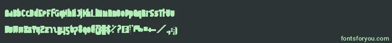 Tapedeckbold Font – Green Fonts on Black Background