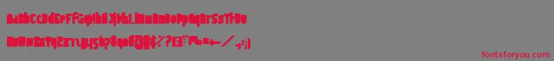 Tapedeckbold Font – Red Fonts on Gray Background