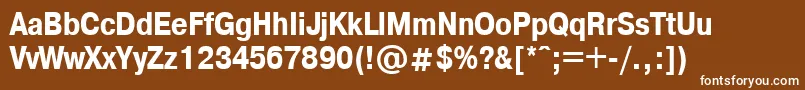 PragmaticacondcBold Font – White Fonts on Brown Background