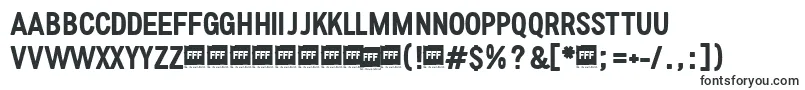 Шрифт FffMediumTrial – вертикальные шрифты