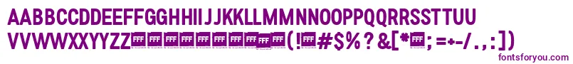 FffMediumTrial Font – Purple Fonts on White Background