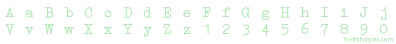Fonte ErikaTypeI – fontes verdes