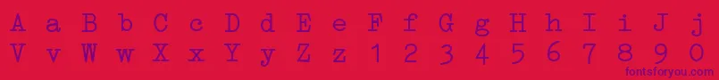 fuente ErikaTypeI – Fuentes Moradas Sobre Fondo Rojo