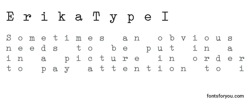 ErikaTypeI Font