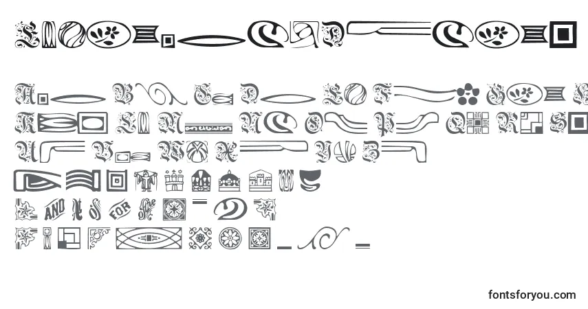 Schriftart ElegantDings – Alphabet, Zahlen, spezielle Symbole