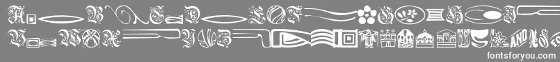 ElegantDings Font – White Fonts on Gray Background