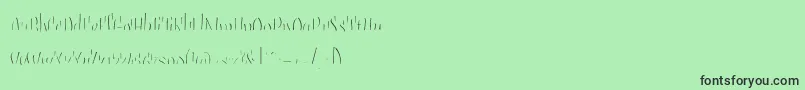 Шрифт Sudegnakno3c – чёрные шрифты на зелёном фоне