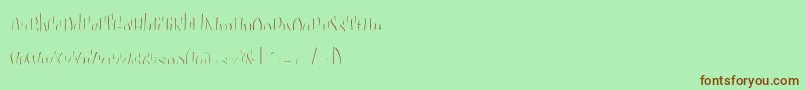 Weitere Informationen zur Sudegnakno3c-Schriftart Sudegnakno3c-Schriftart – Braune Schriften auf grünem Hintergrund