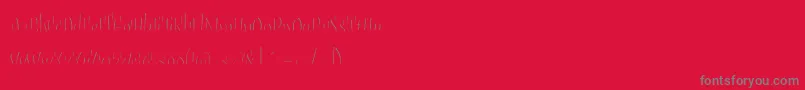 Шрифт Sudegnakno3c – серые шрифты на красном фоне