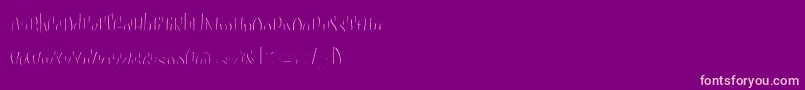 Sudegnakno3c Font – Pink Fonts on Purple Background