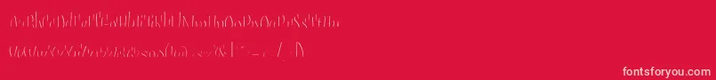 Шрифт Sudegnakno3c – розовые шрифты на красном фоне