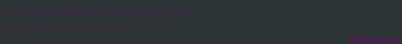 Sudegnakno3c Font – Purple Fonts on Black Background