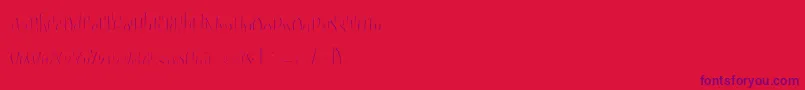 Sudegnakno3c-Schriftart – Violette Schriften auf rotem Hintergrund