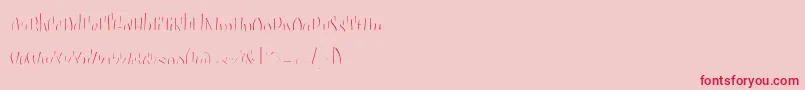 Weitere Informationen zur Sudegnakno3c-Schriftart Sudegnakno3c-Schriftart – Rote Schriften auf rosa Hintergrund