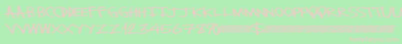 Monsterslash Font – Pink Fonts on Green Background