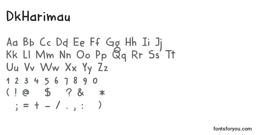 DkHarimau Font – alphabet, numbers, special characters