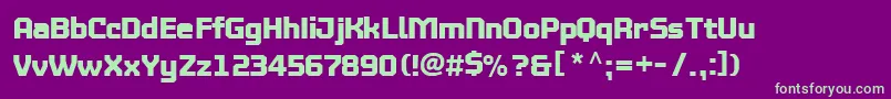 Mtv2c ffy-fontti – vihreät fontit violetilla taustalla
