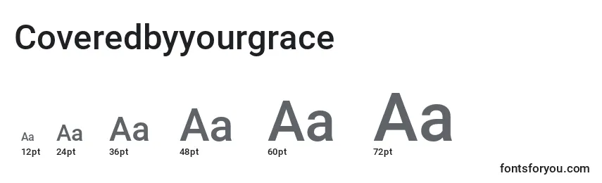 Размеры шрифта Coveredbyyourgrace