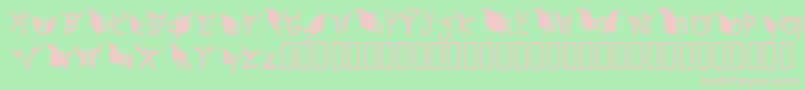 ReddOrDedd Font – Pink Fonts on Green Background