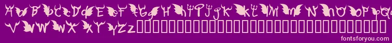 ReddOrDedd Font – Pink Fonts on Purple Background